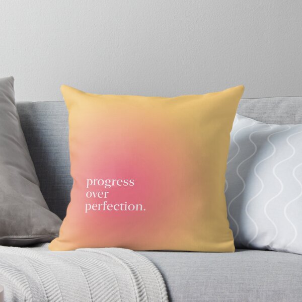 Item preview, Progress Over Perfection Pastel Aesthetic Pinterest Minimalist Art Design designed and sold by pointense.
