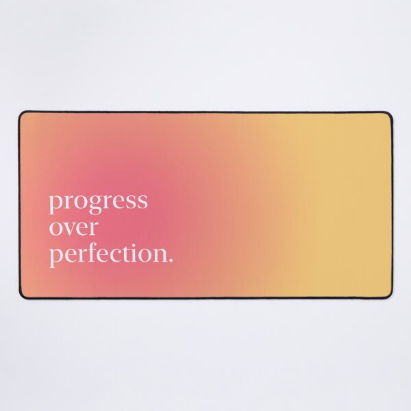 Item preview, Progress Over Perfection Pastel Aesthetic Pinterest Minimalist Art Design designed and sold by pointense.