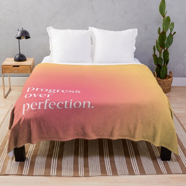 Item preview, Progress Over Perfection Pastel Aesthetic Pinterest Minimalist Art Design designed and sold by pointense.
