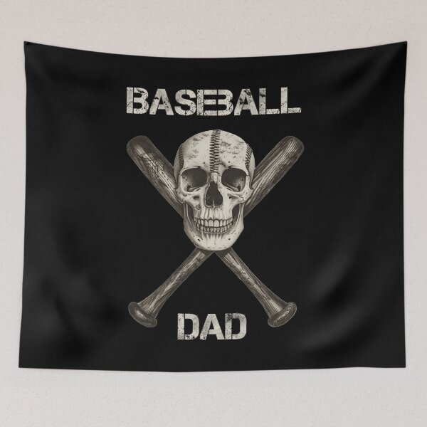Item preview, Baseball Dad Skull and Bones designed and sold by Yogimeister.