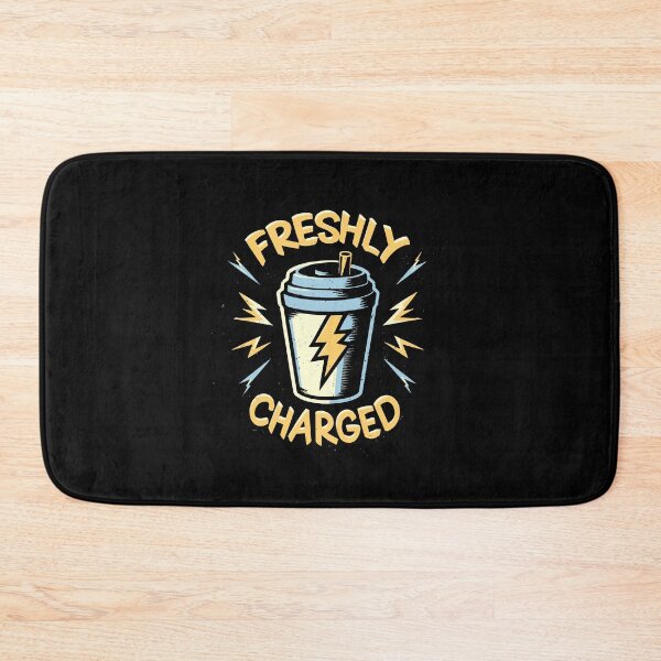Item preview, Freshly Charged awake coffee caffeine energised buzz designed and sold by w1ckerman.