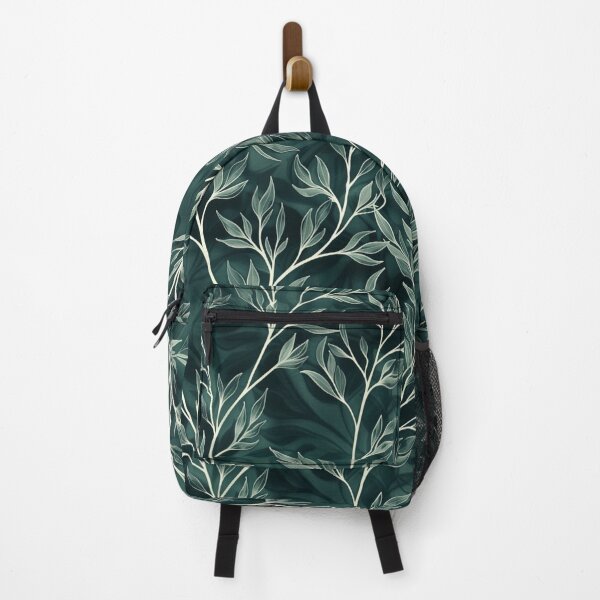 Item preview, Verdant Foliage Pattern on Emerald Waves designed and sold by palmyst.