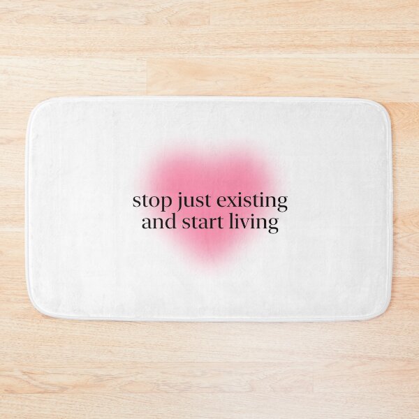 Item preview, Stop Just Existing and Start Living Pastel Aesthetic Pinterest Minimalist Art Design designed and sold by pointense.