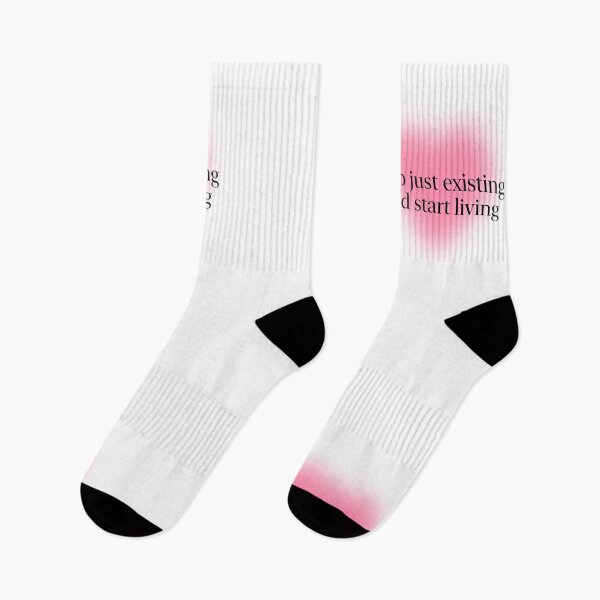 Item preview, Stop Just Existing and Start Living Pastel Aesthetic Pinterest Minimalist Art Design designed and sold by pointense.