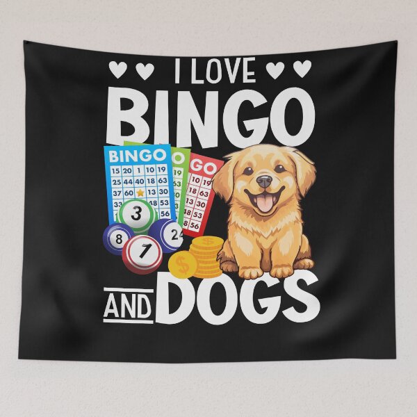 Item preview, Dog Lover I Love Bingo And Dogs Gambling Bingo Player Bingo  designed and sold by Pavel1981.