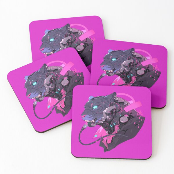 Item preview, Cyber Black Panther Futuristic Aesthetic Purple designed and sold by SMARTKIT  DESIGNAGENCY.