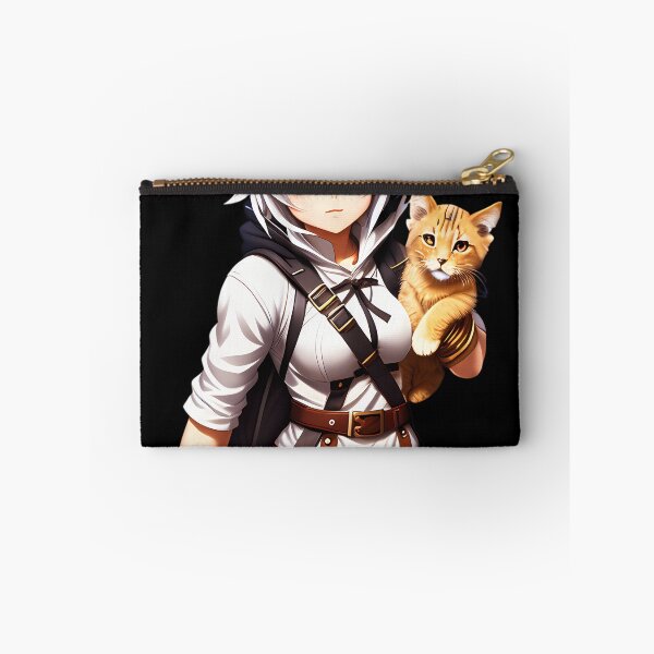 Item preview,  Manga Girl With Cat designed and sold by NadjaVirkkunen.