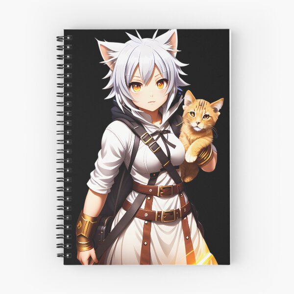 Item preview,  Manga Girl With Cat designed and sold by NadjaVirkkunen.