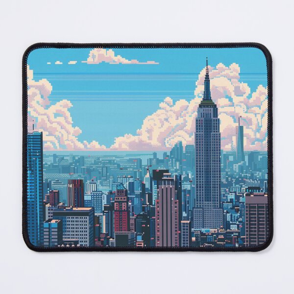Item preview, Manhattan New York Pixel Art  designed and sold by SaintCurio.