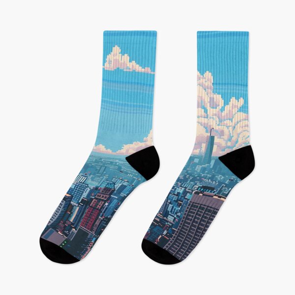 Item preview, Manhattan New York Pixel Art  designed and sold by SaintCurio.