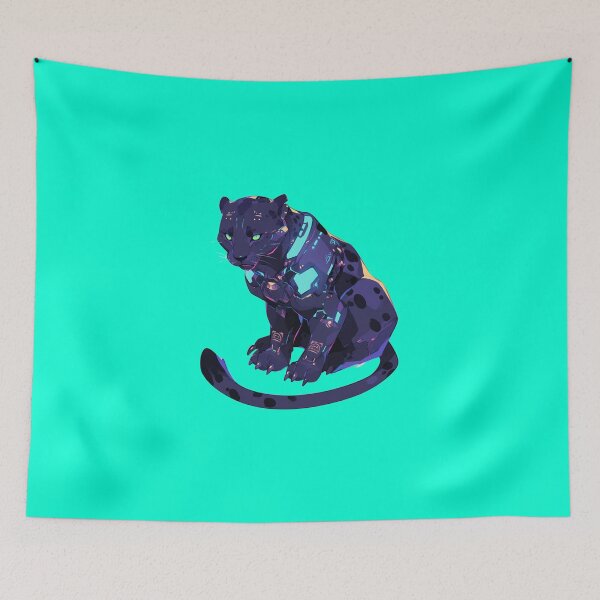 Item preview, Cyber Black Panther // Black Panther // Cool Animal // Cyber Animal // Future Animal Art // Animal Warrior // Animal Cute Art designed and sold by SMARTKIT  DESIGNAGENCY.