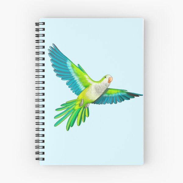 Item preview, Flying Quaker Parrot designed and sold by LittleBeaksArt.