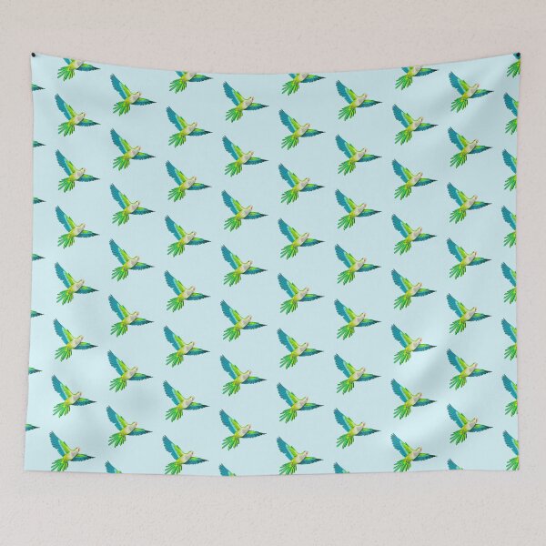 Item preview, Flying Quaker Parrot designed and sold by LittleBeaksArt.