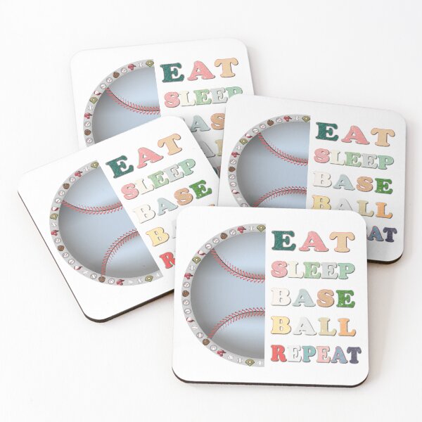Item preview, Eat Sleep Baseball Repeat Funny Baseball Players Boys Essential T-Shirt designed and sold by SultanKing.