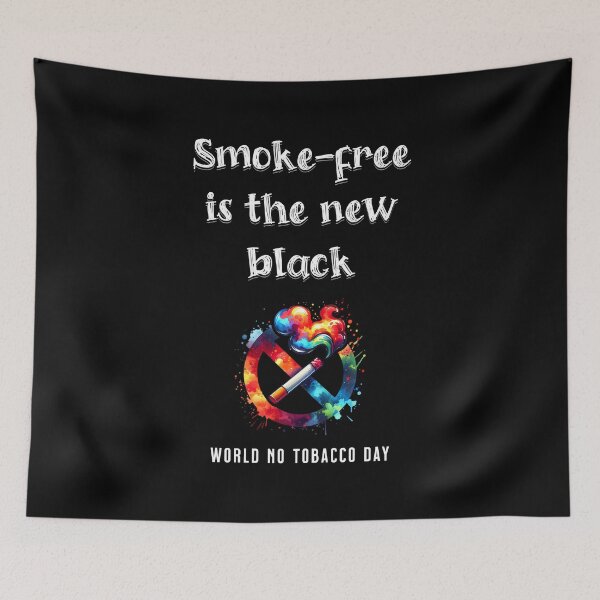Item preview, Smoke-free is the new black - World no tobacco day on May 31st designed and sold by Pflugart.