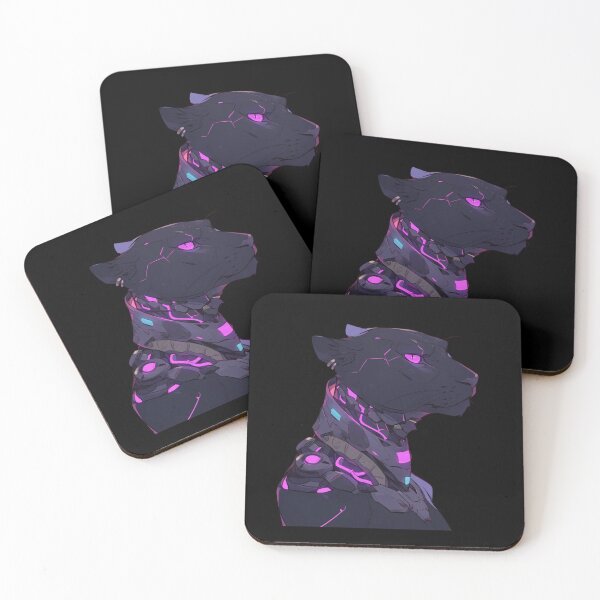 Item preview, Cyber Black Panther // Black Panther // Cool Animal // Cyber Animal // Future Animal Art // Animal Warrior // Animal Cute Art designed and sold by SMARTKIT  DESIGNAGENCY.