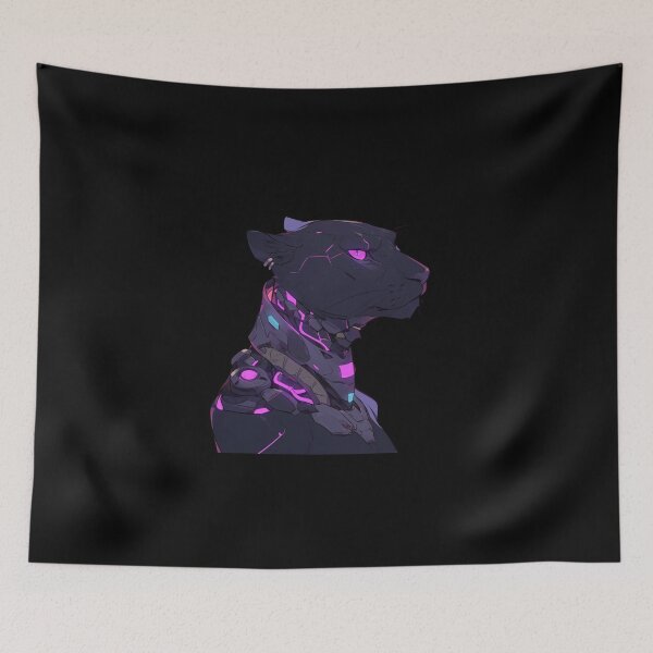 Item preview, Cyber Black Panther // Black Panther // Cool Animal // Cyber Animal // Future Animal Art // Animal Warrior // Animal Cute Art designed and sold by SMARTKIT  DESIGNAGENCY.