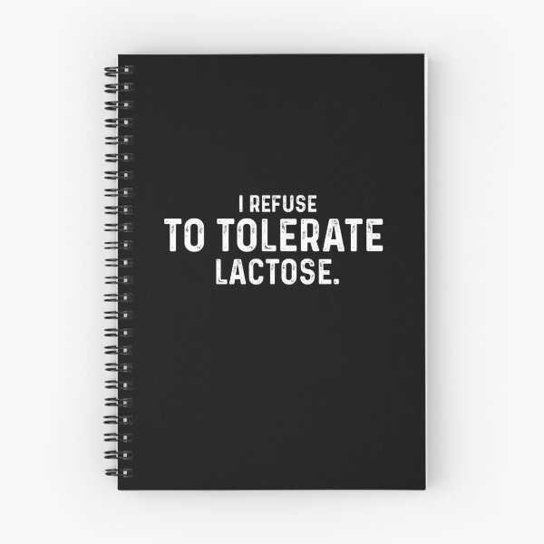 Item preview, I Refuse To Tolerate Lactose, Retro Vintage Style, Funny Lactose Intolerance Quote designed and sold by FloraPlantTees.