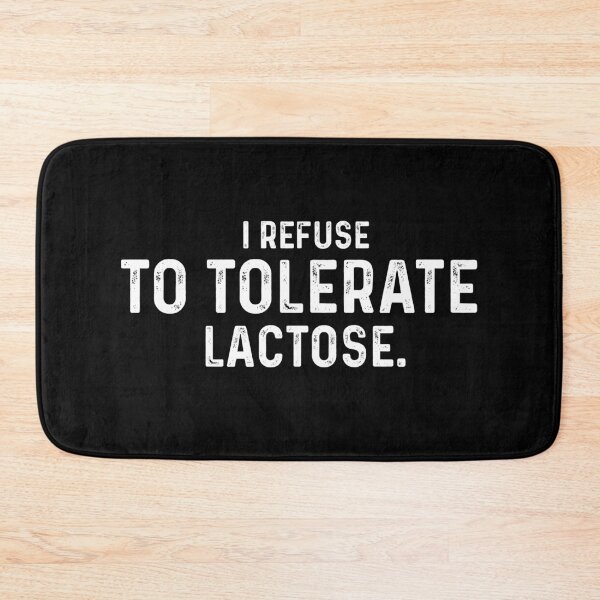 Item preview, I Refuse To Tolerate Lactose, Retro Vintage Style, Funny Lactose Intolerance Quote designed and sold by FloraPlantTees.
