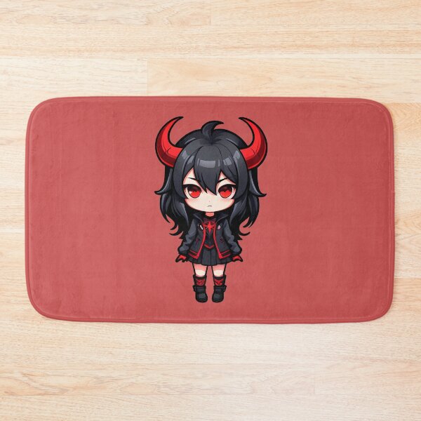 Item preview, Alt Girl Aesthetic - Black Hair Chibi Demon Girl designed and sold by MadnessEnvelope.