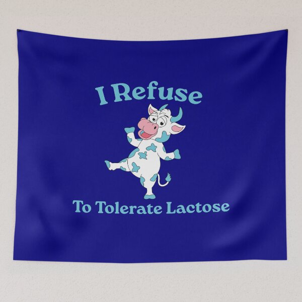 Item preview, I Refuse To Tolerate Lactose, Retro Vintage Style, Funny Lactose Intolerance Quote designed and sold by FloraPlantTees.