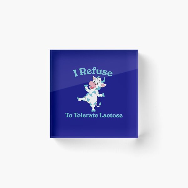 Item preview, I Refuse To Tolerate Lactose, Retro Vintage Style, Funny Lactose Intolerance Quote designed and sold by FloraPlantTees.