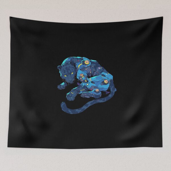 Item preview, Cyber Black Panther Futuristic Aesthetic  designed and sold by SMARTKIT  DESIGNAGENCY.