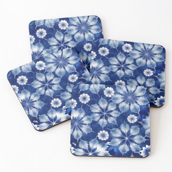 Item preview, Japanese Shibori Pattern floral designed and sold by patterncrow.