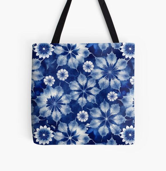 Item preview, Japanese Shibori Pattern floral designed and sold by patterncrow.