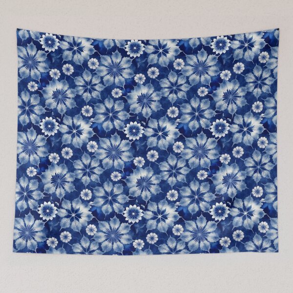 Item preview, Japanese Shibori Pattern floral designed and sold by patterncrow.