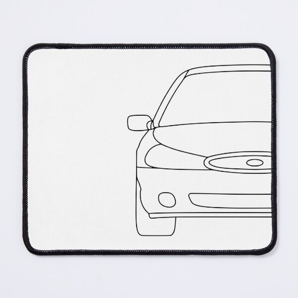 Item preview, Ford Mondeo Mk2 front squared black lined art designed and sold by EdimDesign.