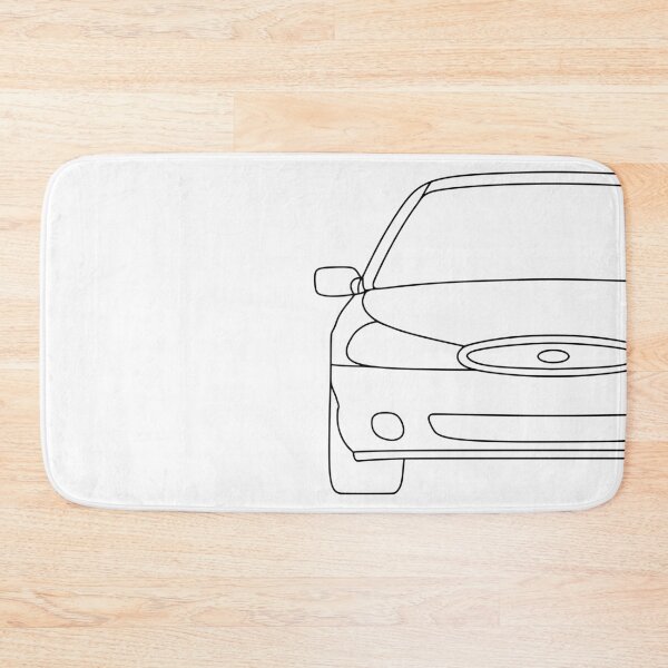 Item preview, Ford Mondeo Mk2 front squared black lined art designed and sold by EdimDesign.