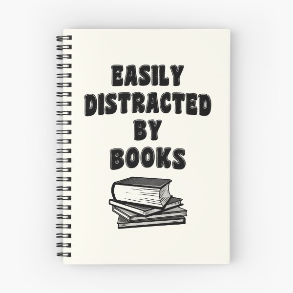 Item preview, Easily Distracted By Books designed and sold by stressedrodent.