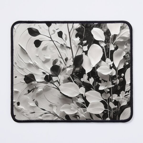 Item preview, Botanical Monochromatic Acrylic Abstract Painting On Canvas designed and sold by ShadeScapeArt.
