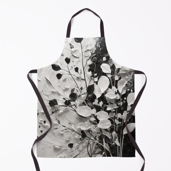 Item preview, Botanical Monochromatic Acrylic Abstract Painting On Canvas designed and sold by ShadeScapeArt.