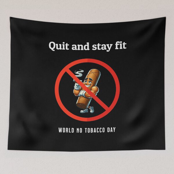 Item preview, Quit and stay fit - World no tobacco day on May 31st designed and sold by Pflugart.