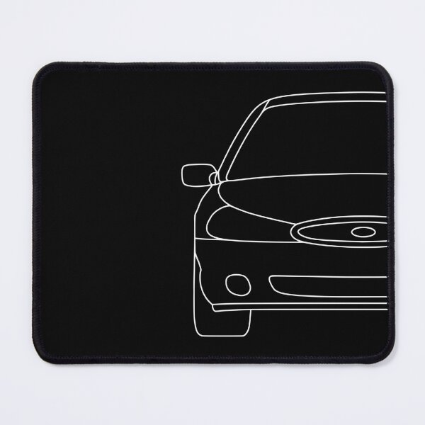 Item preview, Ford Mondeo Mk2 front squared white lined art designed and sold by EdimDesign.
