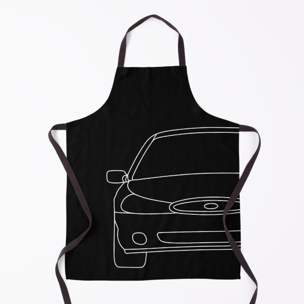 Item preview, Ford Mondeo Mk2 front squared white lined art designed and sold by EdimDesign.