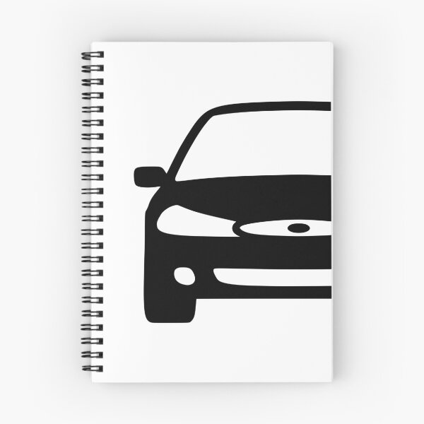 Artikelvorschau, Ford Mondeo Mk2 Front eckige schwarze Silhouette entworfen und verkauft von EdimDesign.