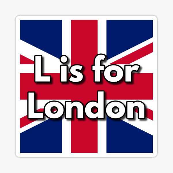 L is for London Sticker