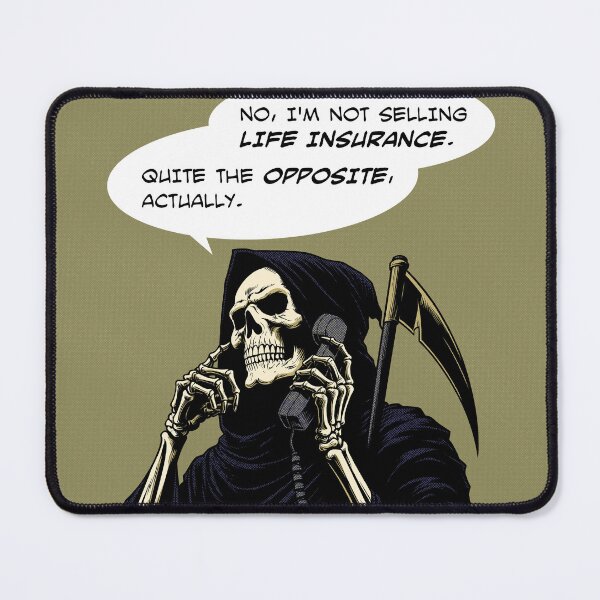 Item preview, Grim Reaper life insurance designed and sold by Syahrasi.