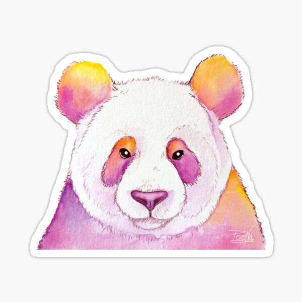 Panda coloré Sticker