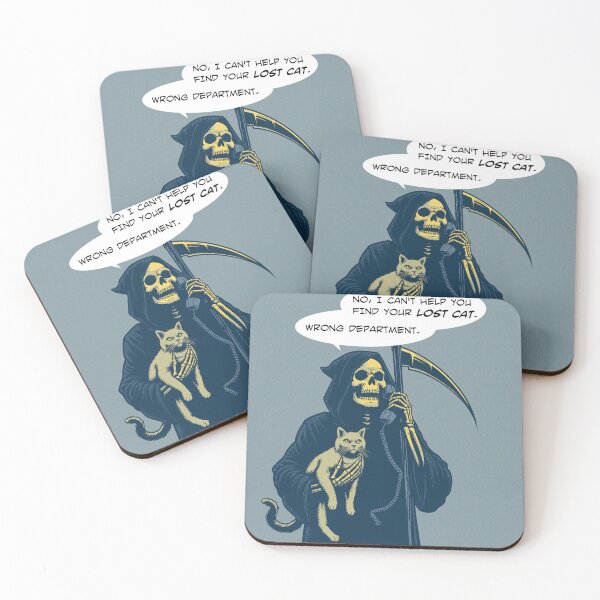 Item preview, Grim Reaper lost cat wrong departement designed and sold by Syahrasi.