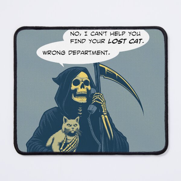 Item preview, Grim Reaper lost cat wrong departement designed and sold by Syahrasi.