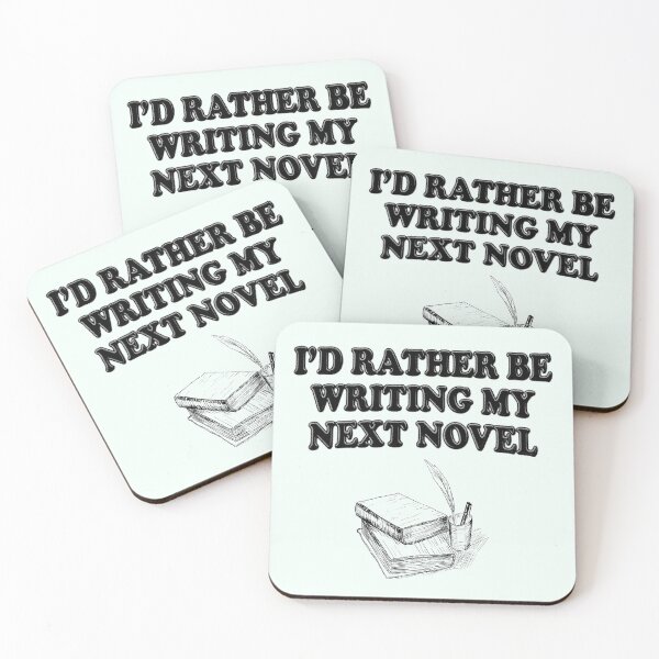 Item preview, I'd Rather Be Writing My Novel designed and sold by stressedrodent.