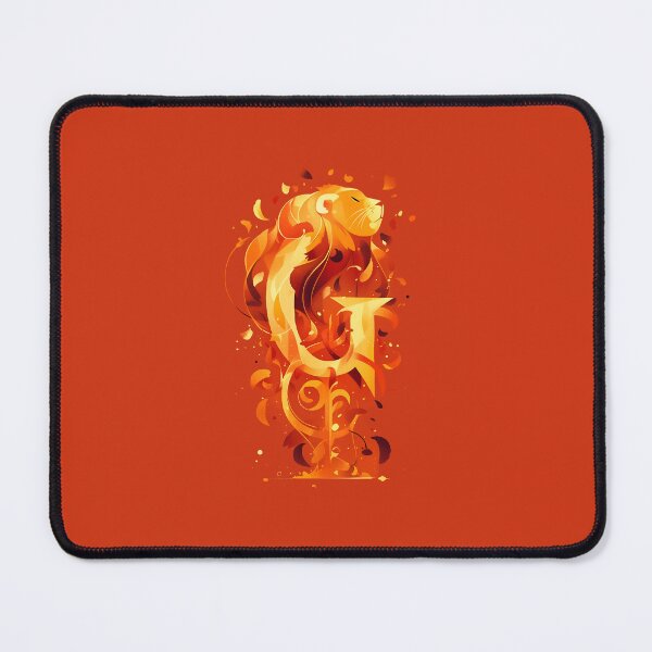 Item preview, Fiery Lion and the Letter G - Fantasy designed and sold by Fenay Designs.