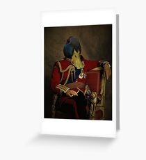 Tarjeta de felicitación Royal Pato en uniforme casual