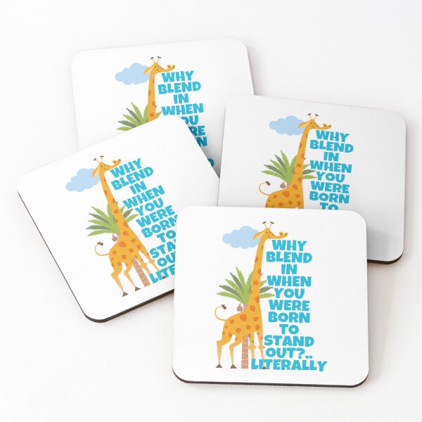 Item preview, Why Blend In When You Were Born To Stand Out Literally Giraffe Humor designed and sold by ricricswert.