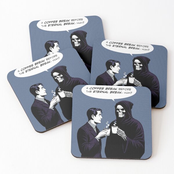 Item preview, Grim Reaper coffee break before eternal break designed and sold by Syahrasi.