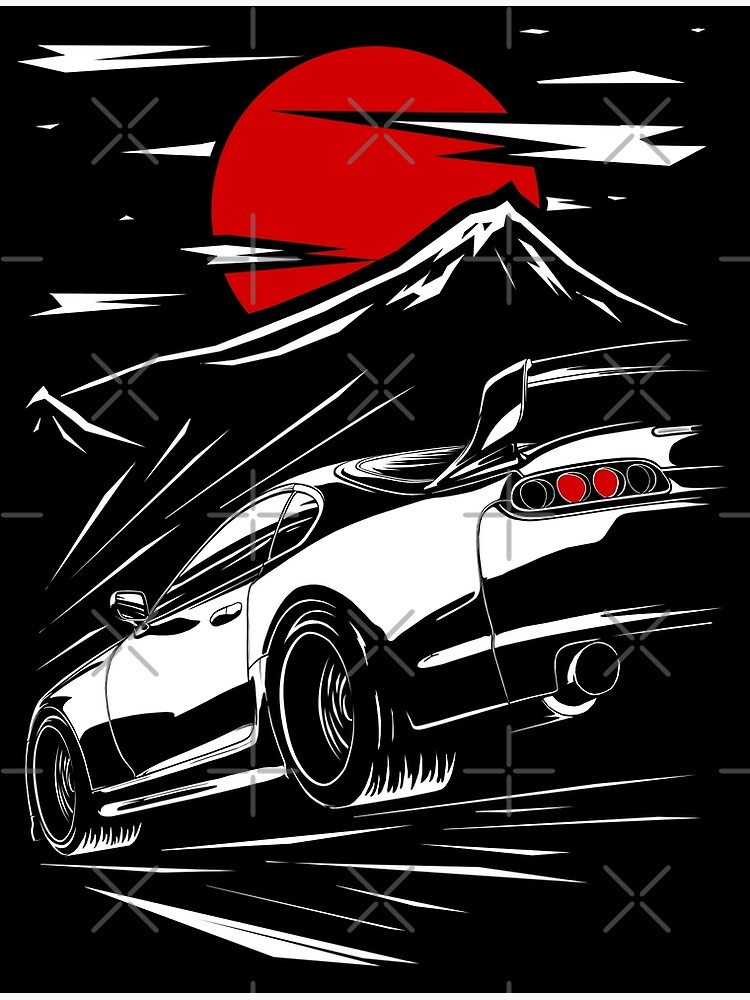Disover Toyota Supra MKIV | Haruna Premium Matte Vertical Poster